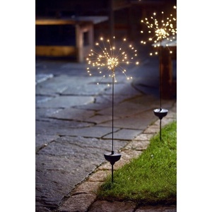 Star Trading Външно соларно LED осветително тяло с бели светодиоди, височина 100 cm Firework - Star Trading (480-56)
