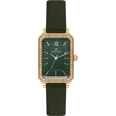 Daniel Klein DK. 1.13971-3 - Дамски часовник, Premium, Кварцов, 29x35.5mm, 3 ATM, Зелен
