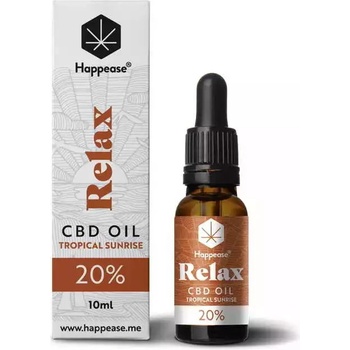 Happease Relax CBD Olej Tropical Sunrise 20 % CBD 2000 mg 10 ml