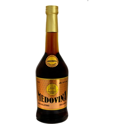 KŘIVOKLÁTSKÁ MEDOVINA OŘECHOVÁ 18% 0,5 l (holá láhev)