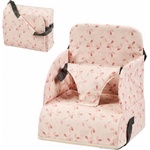 Nattou Сгъваема повдигаща седалка за хранене Nattou - Foody, Pink with Petals (158015) - ozone