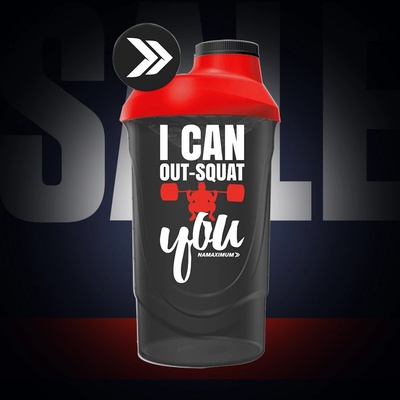 NaMaximum - Shaker NaMaximum 600ml - I Can Out-Squat You Černá 600ml