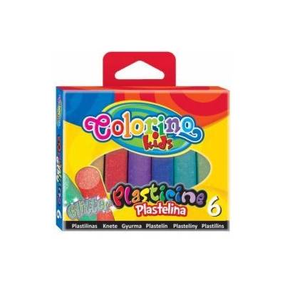 Colorino plastelína 6 barev třpytivých