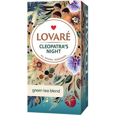 Lovaré Cleopatra’s Night zelený čaj 24 sáčků