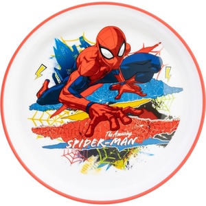 Stor Чинийка с неплъзгаща основа Stor - Premium, Spiderman Moving Target (83592)