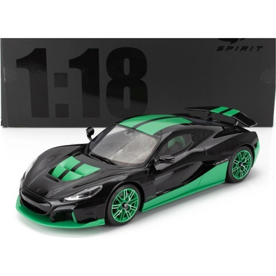 GT SPIRIT RIMAC NEVERA RECORD 2023 BLACK GREEN 1:18