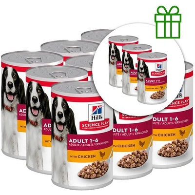 Hill's Hill s Science Plan Canine Adult Chicken 370 г, 9+3 БЕЗПЛАТНО