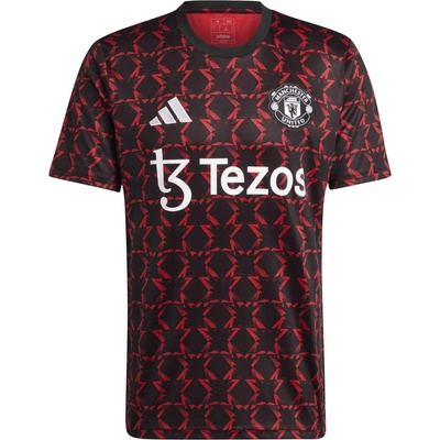 adidas pánsky futbalový dres MANCHESTER UNITED PRE-MATCH JERSEY červená čierna biela