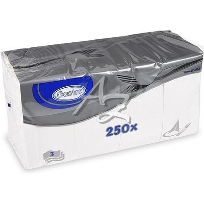 Wimex Ubrousky 3V bílé 1/8 skládání 250ks 87900 33x33cm