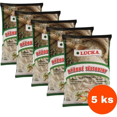 Lucka Těstoviny rýžové trubky 5 x 300 g