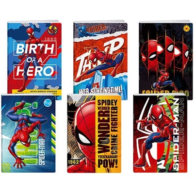 JUNIOR ST Sešit A4 linkovaný Spider Man s UV lakem