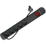 Lanberg 5 Plug 1,5 m Switch (SP1-05E-0150-BK)