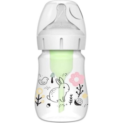 Dr. Brown's Бебешко шише Dr. Brown's Options - Wide-Neck, Woodland Bunny, 150 ml (WB51009-INTLX)
