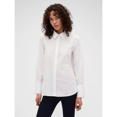 GAP Popelínová košeľa Gap × Victoria Beckham Biela