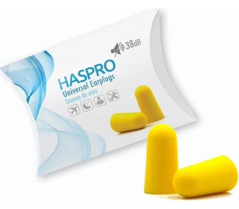 HASPRO 1P štuple do uší, žlté