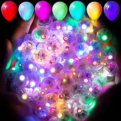 Мини led светлини 7 цвята за балони, за парти, за декорации