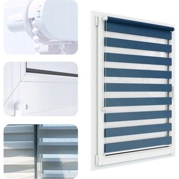 Roletylevně roleta den a noc 30 x 150cm Levá Tmavě Šedá