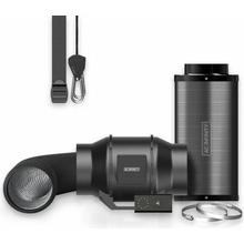 AC Infinity Air Filtration Kit 150 mm Inline Fan with Speed Controller Carbon Filter & Ducting Combo