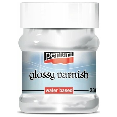 Pentart Lak lesklý na vodní bázi 230 ml – Zboží Mobilmania