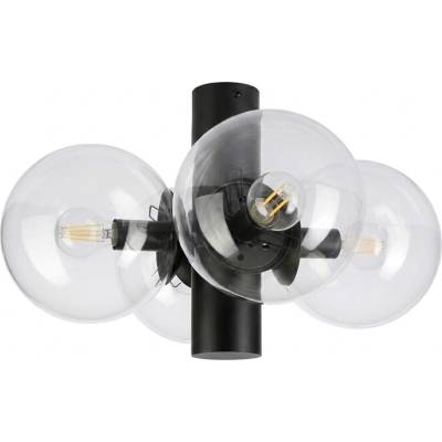 LAMKUR Плафон SFERIO 4xE14/5W/230V черен/прозрачен (LA60248)
