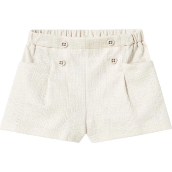 Mayoral Къси панталонки Mayoral - С декоративни копчета, бели, 9 м (25-01226-076-9M)