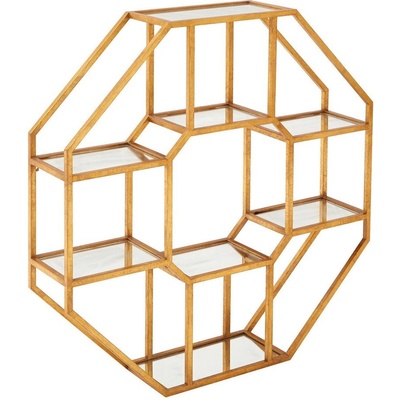 Premier Housewares На няколко нива метален стенен рафт в естествен цвят 92 cm Zariah - Premier Housewares (5502478)