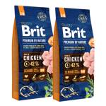 Brit Premium By Nature Senior S+M 2x15кг