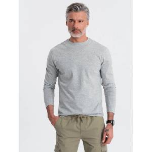 Ombre Clothing Сива мъжка основна тениска Ombre Clothing Ombre Clothing | Siv | МЪЖЕ | S