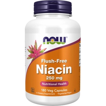 Image 1 of NOW Flush-Free Niacin 250 mg [180 капсули]