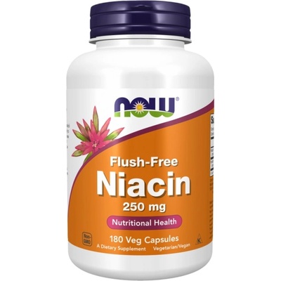 NOW Flush-Free Niacin 250 mg [180 капсули]