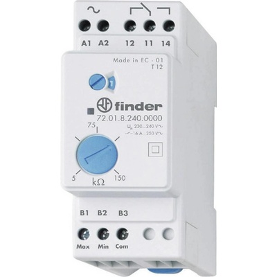 Finder monitorovací relé 230 V/AC 1 přepínací kontakt 1 ks 72.01.8.240.0000 kontrola naplnění
