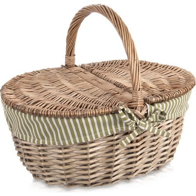 Orion Piknikový koš s víkem a textilní vsadkou – Zboží Dáma