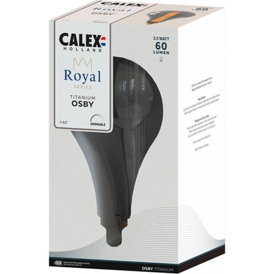 Calex Royal Osby LED E27 3,5W 2000K stmieva dymová 2101005700
