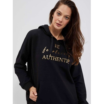 Moodo Черна дамска блуза с качулка Moodo Moodo | Cheren | ЖЕНИ | XS