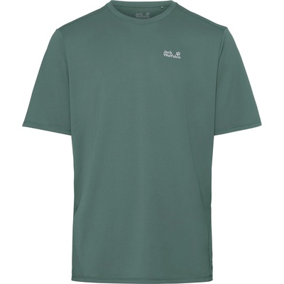 Jack Wolfskin Мъжка спортна тениска Jack Wolfskin Prelight Suncool T-Shirt Sport shirt - Sago Palm - размер XL (216-7661-0214)