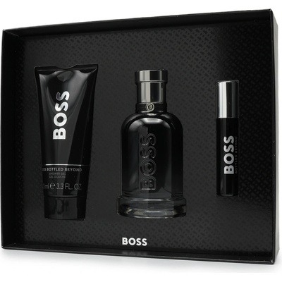 Hugo Boss BOSS Bottled Beyond sprchový gél 100 ml + Hugo Boss BOSS Bottled Beyond EDP 100 ml + Hugo Boss BOSS Bottled Beyond EDP cestovné balenie 10 ml