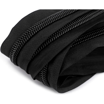 Stoklasa Zip stanový spirálový No 10 s oboustranným jezdcem délka 195 cm Balení: 1 ks, Varianta: černá černá