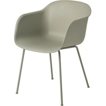 Muuto Fiber Armchair Tube Base dusty green