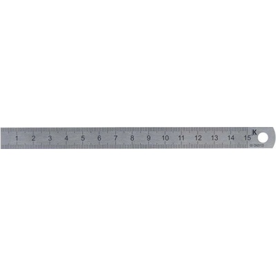 KMITEX Měřítko ocelové tenké 1000mm - inox, laserový popis čsn 25 1125