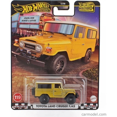 Mattel hot wheels Toyota Land Cruiser Fj43 1977 Žlutá 1:64