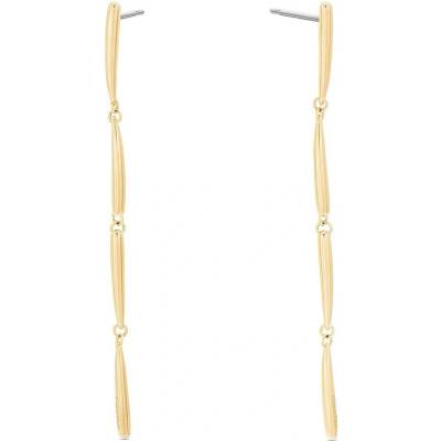 Calvin Klein Dlhé pozlátené náušnice Elongated Drops 35000995