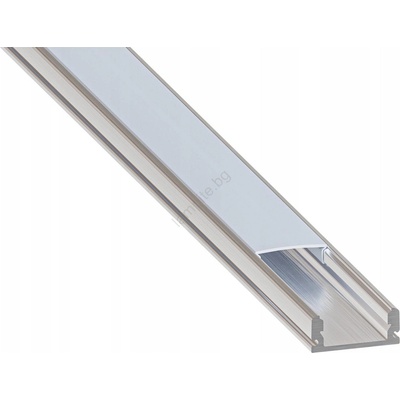 SmartLED Вграден профил за LED ленти 1 m, сребрист/бял (SD0028)