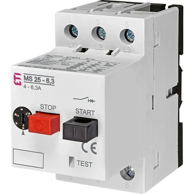 CB Elektro Spúštač motorový 3p MS25 4,0-6,3A 50kA (ETI)