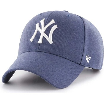 47 brand Шапка с козирка с вълна 47 brand MLB New York Yankees в лилаво с апликация (B.MVPSP17WBP.TB)