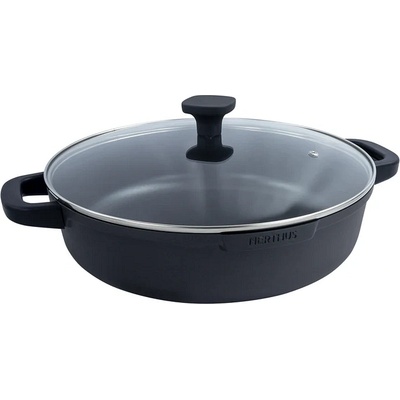 Vin Bouquet Индукционна плитка тенджера Nerthus със стъклен капак - Ø28 x h8 см (VB FIH 1558)