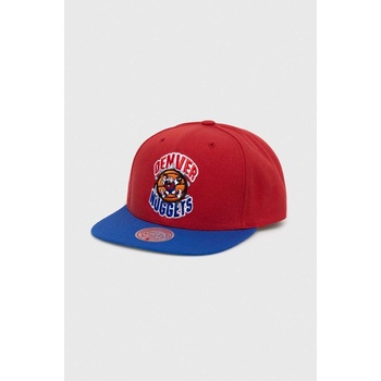 Mitchell&Ness Шапка с козирка Mitchell&Ness Denver Nuggets в червено с десен (HHSS5146.DNUYYPPPRED)