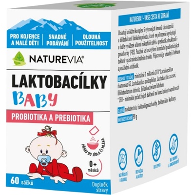 Swiss NatureVia Laktobacily baby 60 sáčků