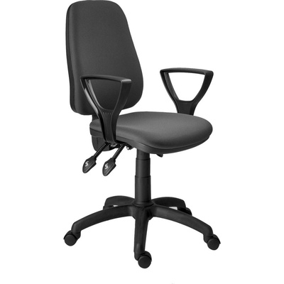 Antares Работен стол Antares 1140 ASYN BR25 до 140кг, дамаска, полипропиленова база, асинхронен механизъм, газов механизъм, коригиране на височината, сив (1140-ASYN-BR25-D5)