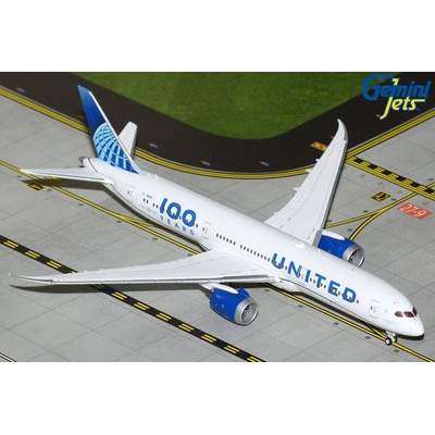 Gemini B787-9 United Airlines 2019s Colors w. 100th Centennial sticker 1:400