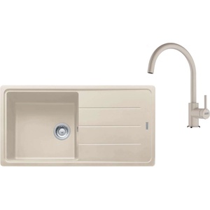 Franke - Кухненски комплект G280SA, мивка Fragranite BFG 611 и смесител FC 6018.082, сахара 114.0700. 813 (114.0700.813) Мивка за вграждане